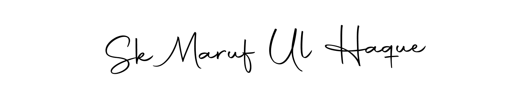 Design your own signature with our free online signature maker. With this signature software, you can create a handwritten (Autography-DOLnW) signature for name Sk Maruf Ul Haque. Sk Maruf Ul Haque signature style 10 images and pictures png