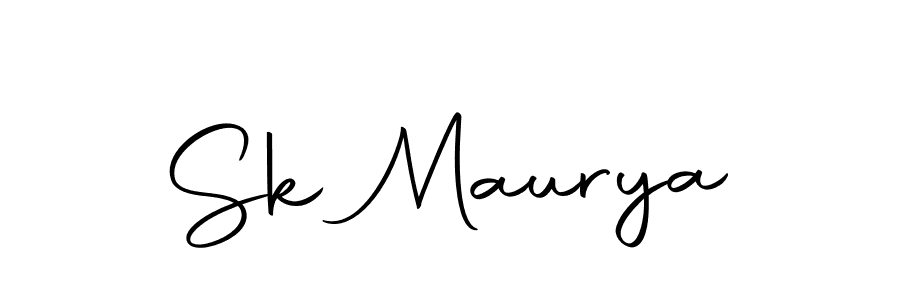 Create a beautiful signature design for name Sk Maurya. With this signature (Autography-DOLnW) fonts, you can make a handwritten signature for free. Sk Maurya signature style 10 images and pictures png