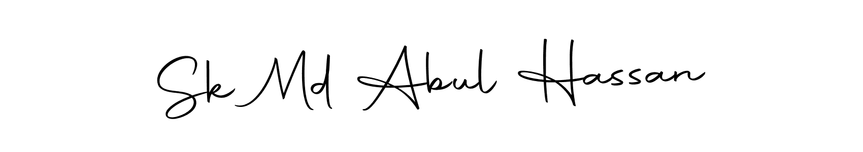 Make a short Sk Md Abul Hassan signature style. Manage your documents anywhere anytime using Autography-DOLnW. Create and add eSignatures, submit forms, share and send files easily. Sk Md Abul Hassan signature style 10 images and pictures png