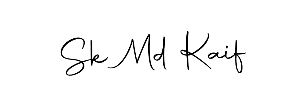 Create a beautiful signature design for name Sk Md Kaif. With this signature (Autography-DOLnW) fonts, you can make a handwritten signature for free. Sk Md Kaif signature style 10 images and pictures png