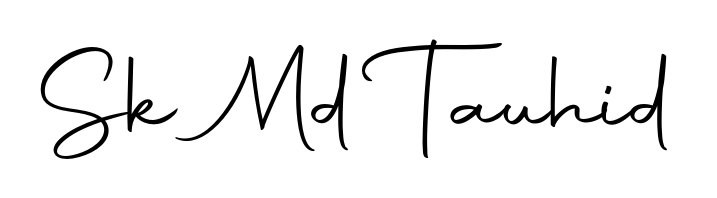 Enhance your business communications with Sk Md Tauhid signature in Autography-DOLnW lettering. Clean, modern, and universally compatible. Sk Md Tauhid signature style 10 images and pictures png