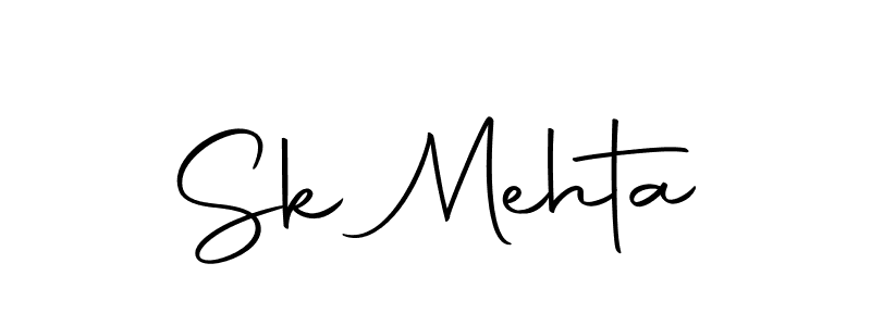 Design your own signature with our free online signature maker. With this signature software, you can create a handwritten (Autography-DOLnW) signature for name Sk Mehta. Sk Mehta signature style 10 images and pictures png