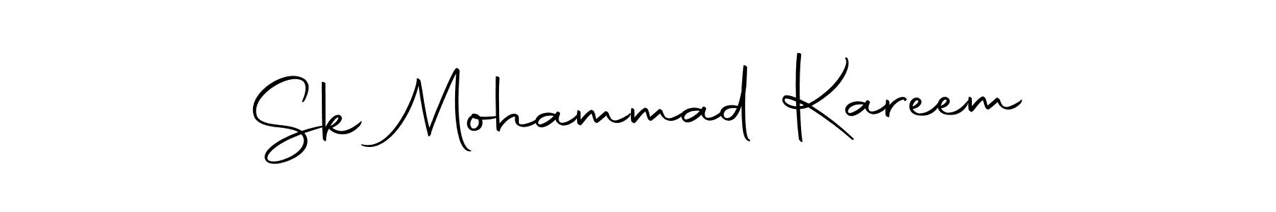 Create a beautiful signature design for name Sk Mohammad Kareem. With this signature (Autography-DOLnW) fonts, you can make a handwritten signature for free. Sk Mohammad Kareem signature style 10 images and pictures png