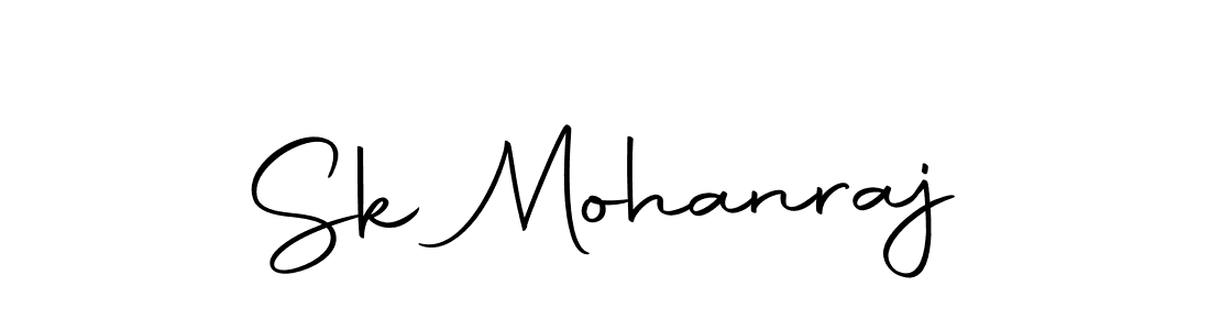 How to make Sk Mohanraj name signature. Use Autography-DOLnW style for creating short signs online. This is the latest handwritten sign. Sk Mohanraj signature style 10 images and pictures png