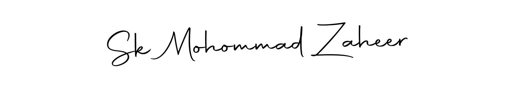 Create a beautiful signature design for name Sk Mohommad Zaheer. With this signature (Autography-DOLnW) fonts, you can make a handwritten signature for free. Sk Mohommad Zaheer signature style 10 images and pictures png