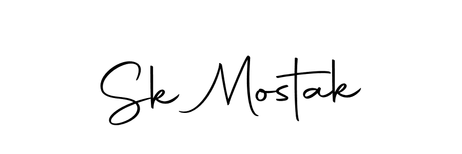 How to make Sk Mostak signature? Autography-DOLnW is a professional autograph style. Create handwritten signature for Sk Mostak name. Sk Mostak signature style 10 images and pictures png