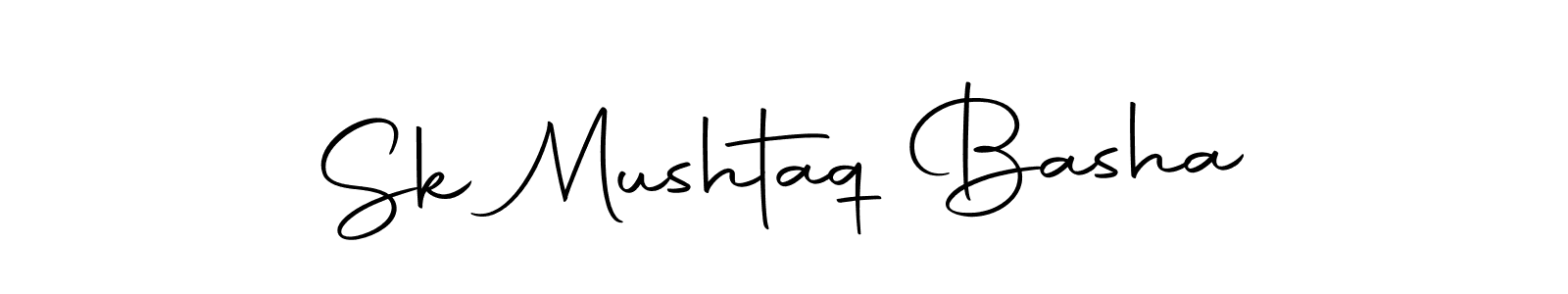 Create a beautiful signature design for name Sk Mushtaq Basha. With this signature (Autography-DOLnW) fonts, you can make a handwritten signature for free. Sk Mushtaq Basha signature style 10 images and pictures png