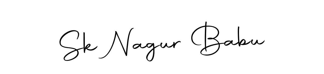 Design your own signature with our free online signature maker. With this signature software, you can create a handwritten (Autography-DOLnW) signature for name Sk Nagur Babu. Sk Nagur Babu signature style 10 images and pictures png