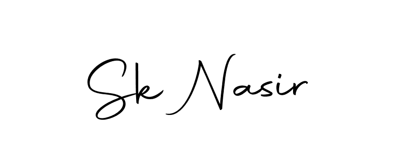Create a beautiful signature design for name Sk Nasir. With this signature (Autography-DOLnW) fonts, you can make a handwritten signature for free. Sk Nasir signature style 10 images and pictures png