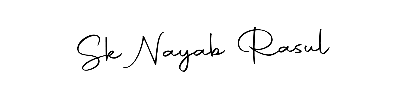 Use a signature maker to create a handwritten signature online. With this signature software, you can design (Autography-DOLnW) your own signature for name Sk Nayab Rasul. Sk Nayab Rasul signature style 10 images and pictures png