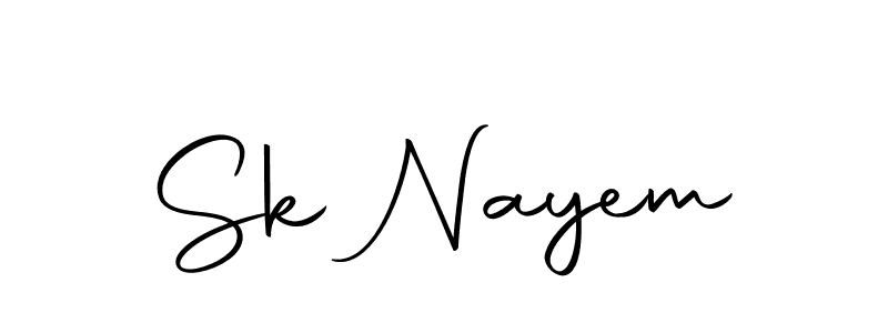 You should practise on your own different ways (Autography-DOLnW) to write your name (Sk Nayem) in signature. don't let someone else do it for you. Sk Nayem signature style 10 images and pictures png