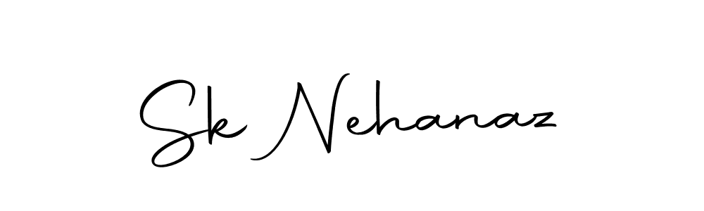 How to make Sk Nehanaz signature? Autography-DOLnW is a professional autograph style. Create handwritten signature for Sk Nehanaz name. Sk Nehanaz signature style 10 images and pictures png
