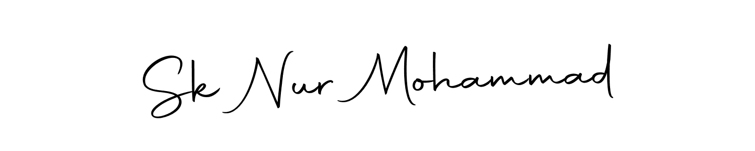 Design your own signature with our free online signature maker. With this signature software, you can create a handwritten (Autography-DOLnW) signature for name Sk Nur Mohammad. Sk Nur Mohammad signature style 10 images and pictures png