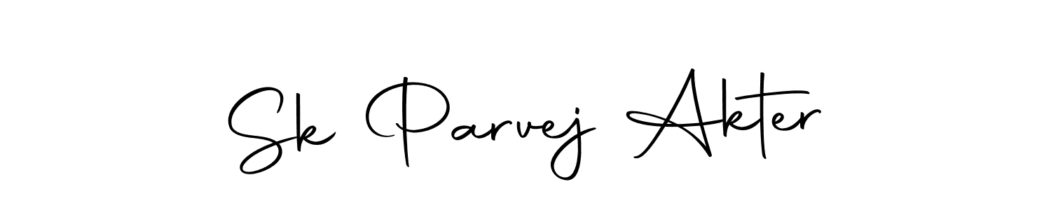 Make a short Sk Parvej Akter signature style. Manage your documents anywhere anytime using Autography-DOLnW. Create and add eSignatures, submit forms, share and send files easily. Sk Parvej Akter signature style 10 images and pictures png