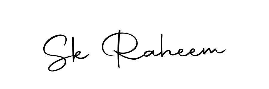 Design your own signature with our free online signature maker. With this signature software, you can create a handwritten (Autography-DOLnW) signature for name Sk Raheem. Sk Raheem signature style 10 images and pictures png