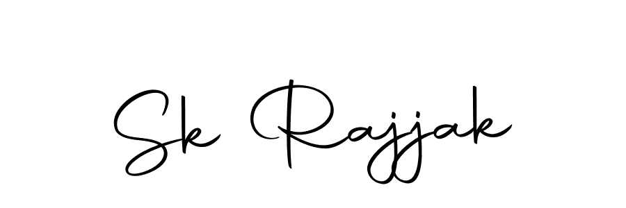 Create a beautiful signature design for name Sk Rajjak. With this signature (Autography-DOLnW) fonts, you can make a handwritten signature for free. Sk Rajjak signature style 10 images and pictures png