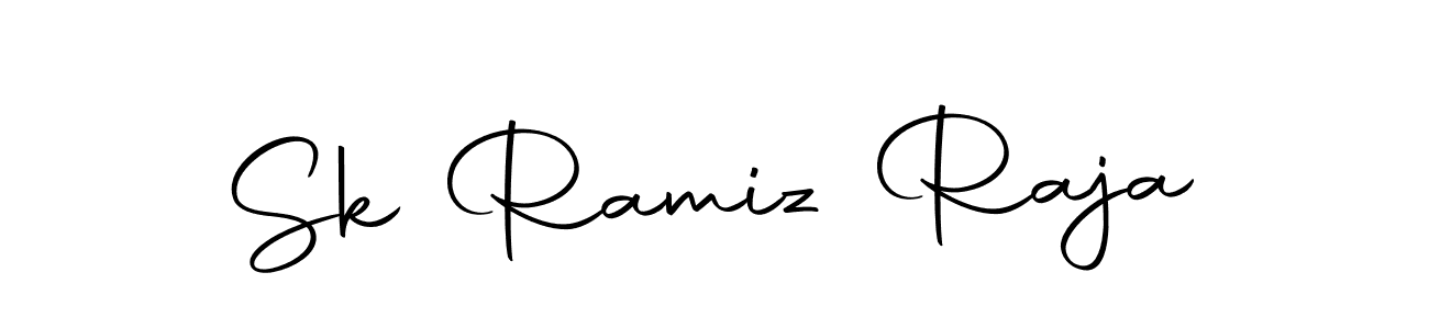 How to make Sk Ramiz Raja name signature. Use Autography-DOLnW style for creating short signs online. This is the latest handwritten sign. Sk Ramiz Raja signature style 10 images and pictures png