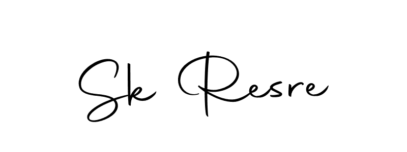 Make a beautiful signature design for name Sk Resre. With this signature (Autography-DOLnW) style, you can create a handwritten signature for free. Sk Resre signature style 10 images and pictures png