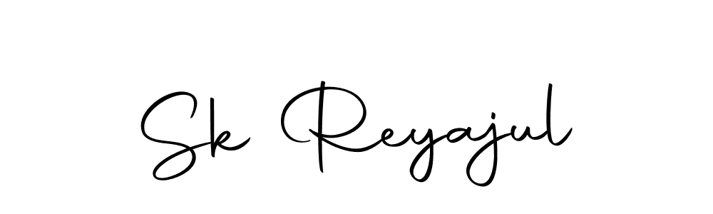 How to make Sk Reyajul name signature. Use Autography-DOLnW style for creating short signs online. This is the latest handwritten sign. Sk Reyajul signature style 10 images and pictures png