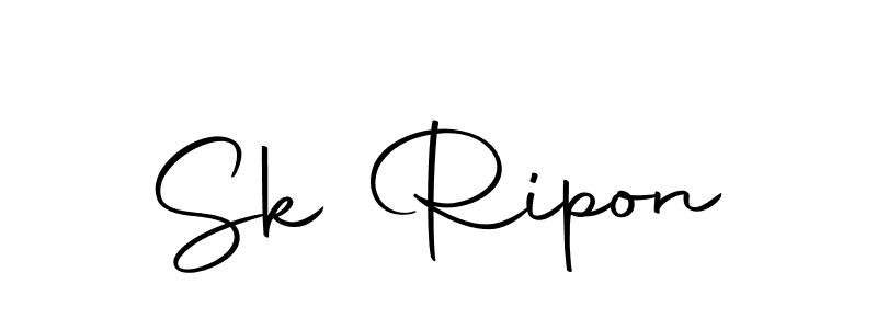 The best way (Autography-DOLnW) to make a short signature is to pick only two or three words in your name. The name Sk Ripon include a total of six letters. For converting this name. Sk Ripon signature style 10 images and pictures png