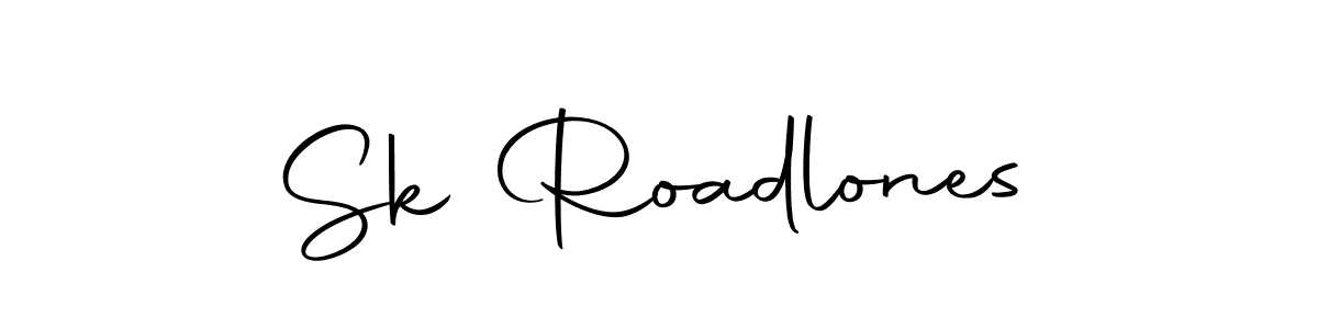 Sk Roadlones stylish signature style. Best Handwritten Sign (Autography-DOLnW) for my name. Handwritten Signature Collection Ideas for my name Sk Roadlones. Sk Roadlones signature style 10 images and pictures png