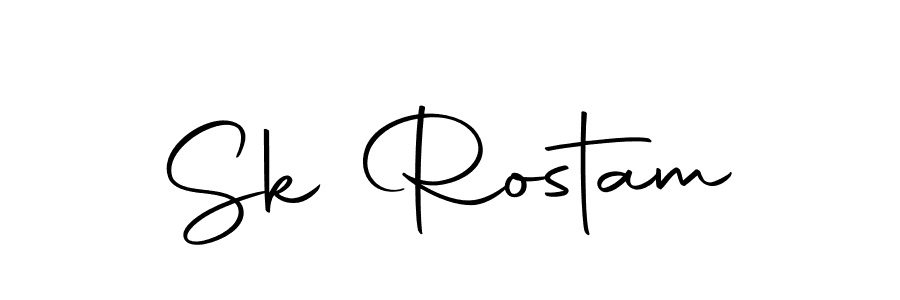 The best way (Autography-DOLnW) to make a short signature is to pick only two or three words in your name. The name Sk Rostam include a total of six letters. For converting this name. Sk Rostam signature style 10 images and pictures png