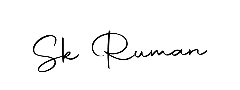 Make a beautiful signature design for name Sk Ruman. With this signature (Autography-DOLnW) style, you can create a handwritten signature for free. Sk Ruman signature style 10 images and pictures png