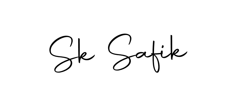 Create a beautiful signature design for name Sk Safik. With this signature (Autography-DOLnW) fonts, you can make a handwritten signature for free. Sk Safik signature style 10 images and pictures png