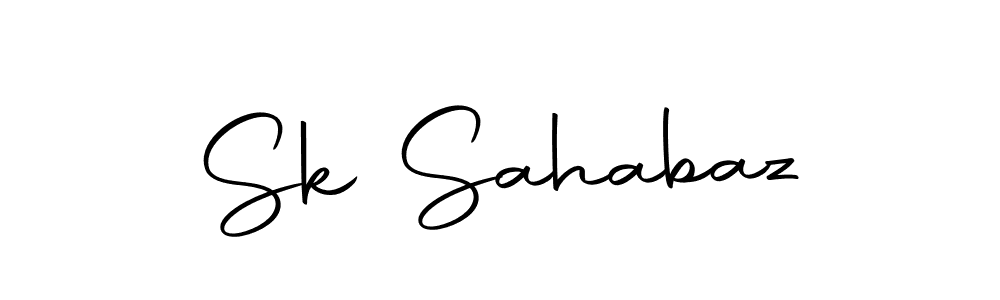 Design your own signature with our free online signature maker. With this signature software, you can create a handwritten (Autography-DOLnW) signature for name Sk Sahabaz. Sk Sahabaz signature style 10 images and pictures png