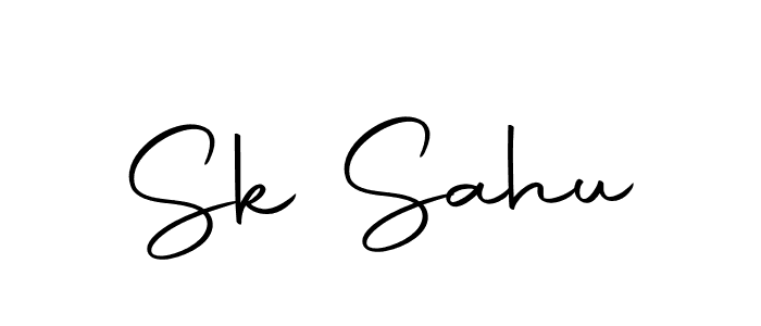 Sk Sahu stylish signature style. Best Handwritten Sign (Autography-DOLnW) for my name. Handwritten Signature Collection Ideas for my name Sk Sahu. Sk Sahu signature style 10 images and pictures png