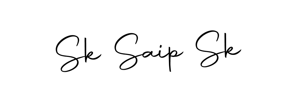 Use a signature maker to create a handwritten signature online. With this signature software, you can design (Autography-DOLnW) your own signature for name Sk Saip Sk. Sk Saip Sk signature style 10 images and pictures png