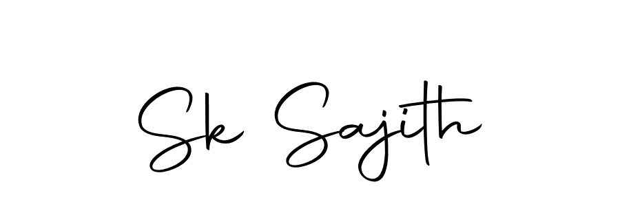 How to make Sk Sajith name signature. Use Autography-DOLnW style for creating short signs online. This is the latest handwritten sign. Sk Sajith signature style 10 images and pictures png