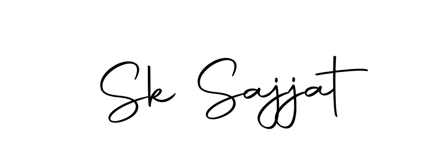 Create a beautiful signature design for name Sk Sajjat. With this signature (Autography-DOLnW) fonts, you can make a handwritten signature for free. Sk Sajjat signature style 10 images and pictures png