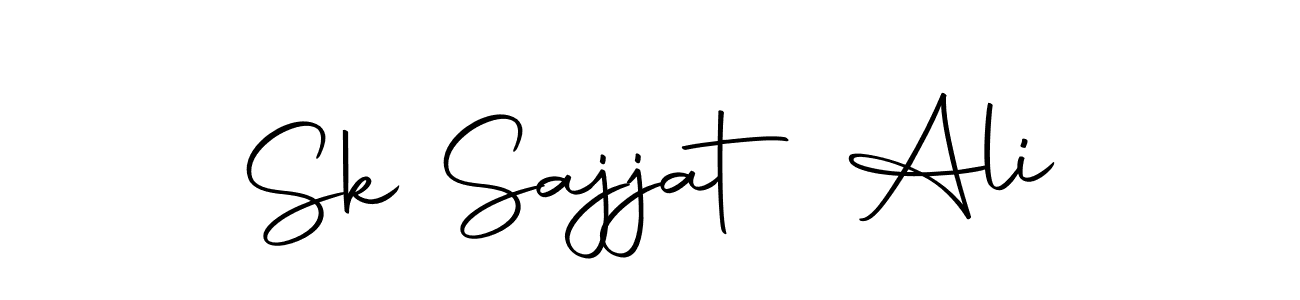 Create a beautiful signature design for name Sk Sajjat Ali. With this signature (Autography-DOLnW) fonts, you can make a handwritten signature for free. Sk Sajjat Ali signature style 10 images and pictures png