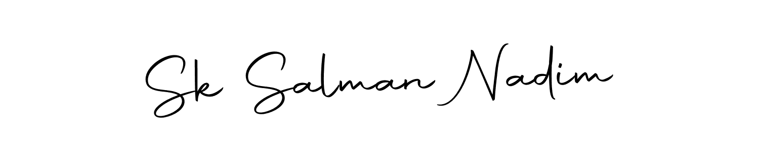 How to make Sk Salman Nadim signature? Autography-DOLnW is a professional autograph style. Create handwritten signature for Sk Salman Nadim name. Sk Salman Nadim signature style 10 images and pictures png