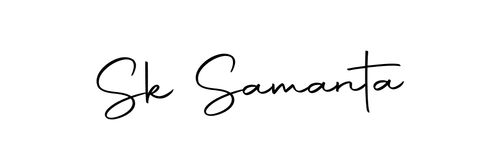 How to make Sk Samanta name signature. Use Autography-DOLnW style for creating short signs online. This is the latest handwritten sign. Sk Samanta signature style 10 images and pictures png