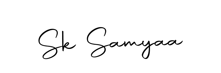 Make a beautiful signature design for name Sk Samyaa. Use this online signature maker to create a handwritten signature for free. Sk Samyaa signature style 10 images and pictures png