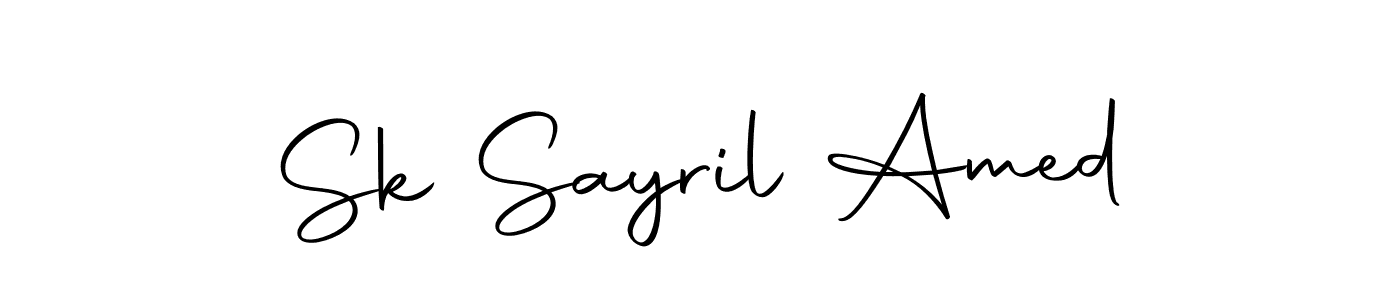 You should practise on your own different ways (Autography-DOLnW) to write your name (Sk Sayril Amed) in signature. don't let someone else do it for you. Sk Sayril Amed signature style 10 images and pictures png