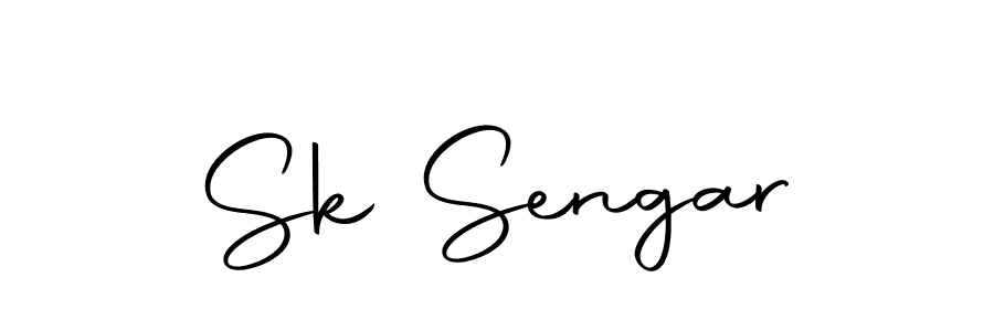 How to make Sk Sengar name signature. Use Autography-DOLnW style for creating short signs online. This is the latest handwritten sign. Sk Sengar signature style 10 images and pictures png