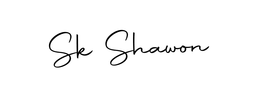 Design your own signature with our free online signature maker. With this signature software, you can create a handwritten (Autography-DOLnW) signature for name Sk Shawon. Sk Shawon signature style 10 images and pictures png