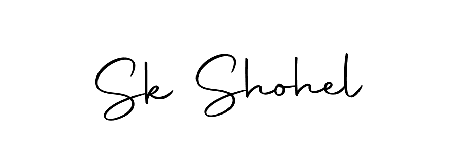 How to make Sk Shohel name signature. Use Autography-DOLnW style for creating short signs online. This is the latest handwritten sign. Sk Shohel signature style 10 images and pictures png