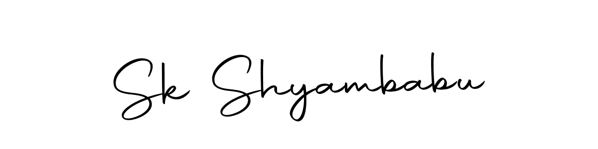 You should practise on your own different ways (Autography-DOLnW) to write your name (Sk Shyambabu) in signature. don't let someone else do it for you. Sk Shyambabu signature style 10 images and pictures png