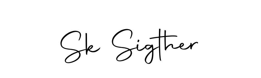 Also we have Sk Sigther name is the best signature style. Create professional handwritten signature collection using Autography-DOLnW autograph style. Sk Sigther signature style 10 images and pictures png
