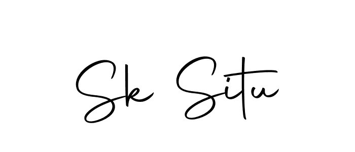 You should practise on your own different ways (Autography-DOLnW) to write your name (Sk Situ) in signature. don't let someone else do it for you. Sk Situ signature style 10 images and pictures png