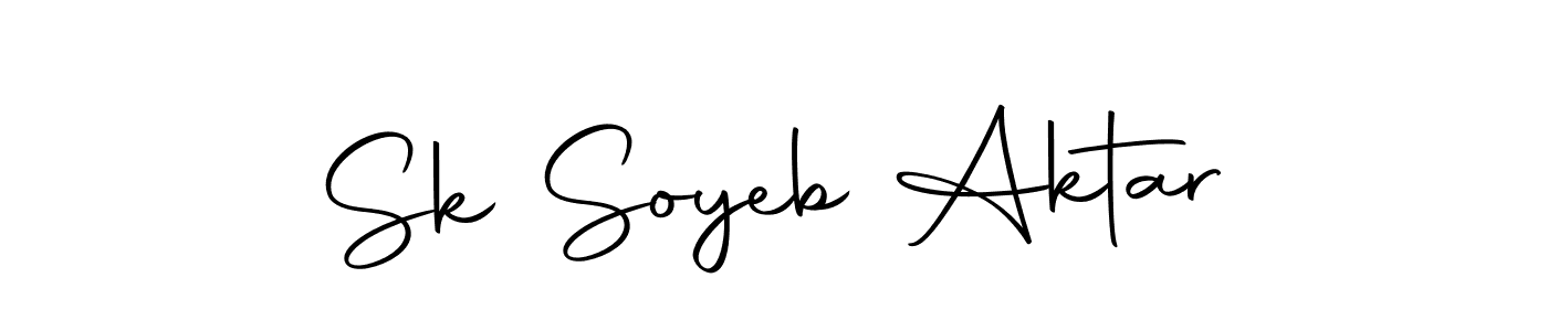 Design your own signature with our free online signature maker. With this signature software, you can create a handwritten (Autography-DOLnW) signature for name Sk Soyeb Aktar. Sk Soyeb Aktar signature style 10 images and pictures png