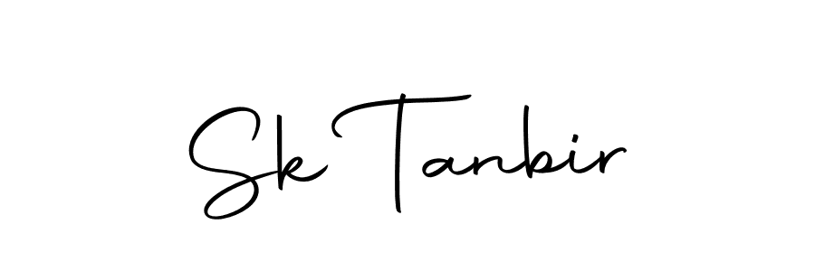 How to make Sk Tanbir name signature. Use Autography-DOLnW style for creating short signs online. This is the latest handwritten sign. Sk Tanbir signature style 10 images and pictures png