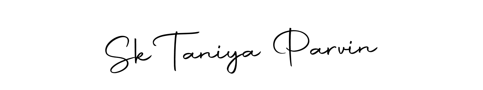 Sk Taniya Parvin stylish signature style. Best Handwritten Sign (Autography-DOLnW) for my name. Handwritten Signature Collection Ideas for my name Sk Taniya Parvin. Sk Taniya Parvin signature style 10 images and pictures png