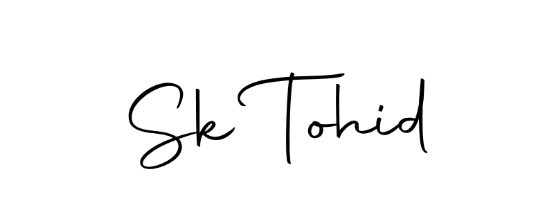 You should practise on your own different ways (Autography-DOLnW) to write your name (Sk Tohid) in signature. don't let someone else do it for you. Sk Tohid signature style 10 images and pictures png