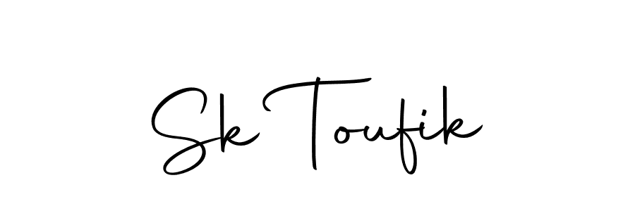 Create a beautiful signature design for name Sk Toufik. With this signature (Autography-DOLnW) fonts, you can make a handwritten signature for free. Sk Toufik signature style 10 images and pictures png