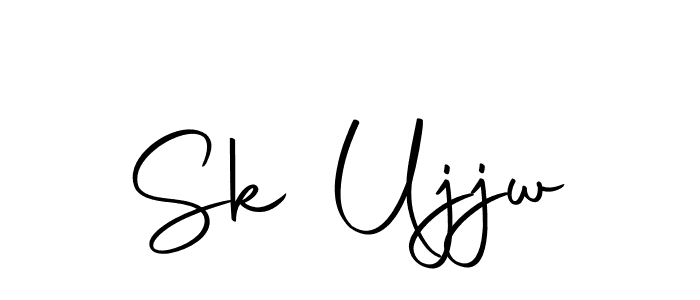 Design your own signature with our free online signature maker. With this signature software, you can create a handwritten (Autography-DOLnW) signature for name Sk Ujjw. Sk Ujjw signature style 10 images and pictures png